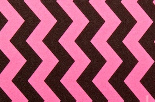 Chevron Black & Hot Pink