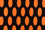 Black and Large Orange Dots