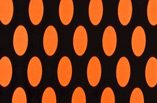 Black and Large Orange Dots
