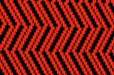 Chevron Diamonds Red & Black