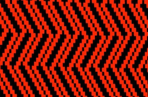 Chevron Diamonds Red & Black