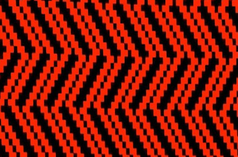 Chevron Diamonds Red & Black