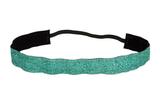 Aqua Sparkle Ribbon Headband