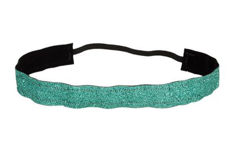Aqua Sparkle Ribbon Headband