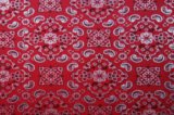 Bandana Red Headband-athletic headband, sports headband, yoga headband, volleyball headband, soccer headband, running headband, fashion headband