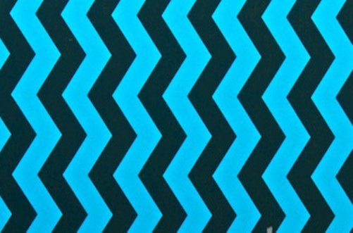 Chevron Black & Turquoise