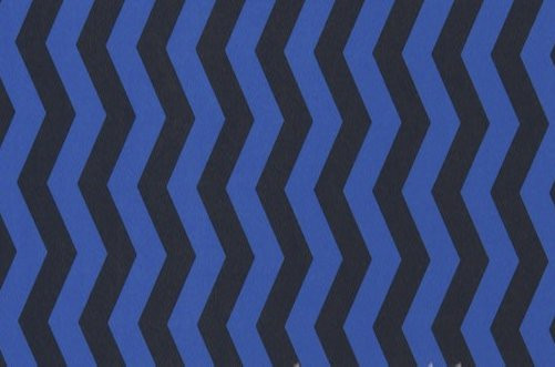 Chevron Black and Royal Blue