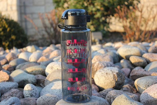 Graphite Smile Sweat Water Bottle